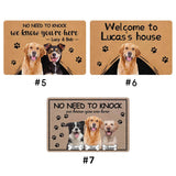 Custom Dog Photo Doormat: Personalized Pet Welcome Mat