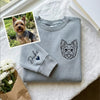 Custom Outline Embroidered Pet Sweatshirt from Photo