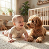 Custom Dog Portrait Embroidered Baby Onesie – Pet Sibling Gift