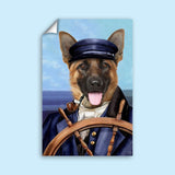 The Captain Pet Portrait - Custom Pet Portrait - 1 Pet - Furr and Family