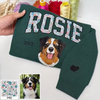Custom Floral Pet Portrait Embroidered Sweatshirt