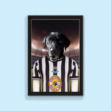 Newcastle United Paw - Squad Pet Portrait - 1 Pet - Furr and Family