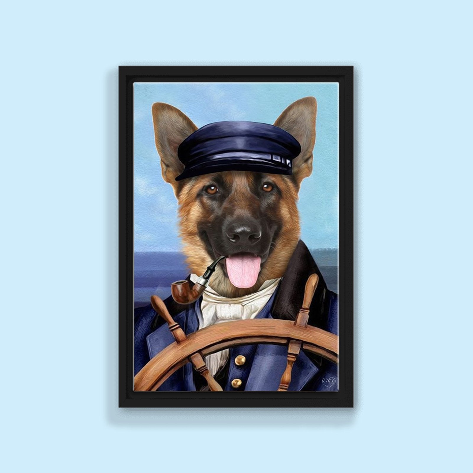 The Captain Pet Portrait - Custom Pet Portrait - 1 Pet - Furr and Family