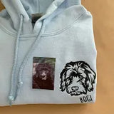 Custom Outline Pet Embroidered Sweatshirt, Hoodie or T-Shirt