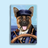 The Captain Pet Portrait - Custom Pet Portrait - 1 Pet - Furr and Family