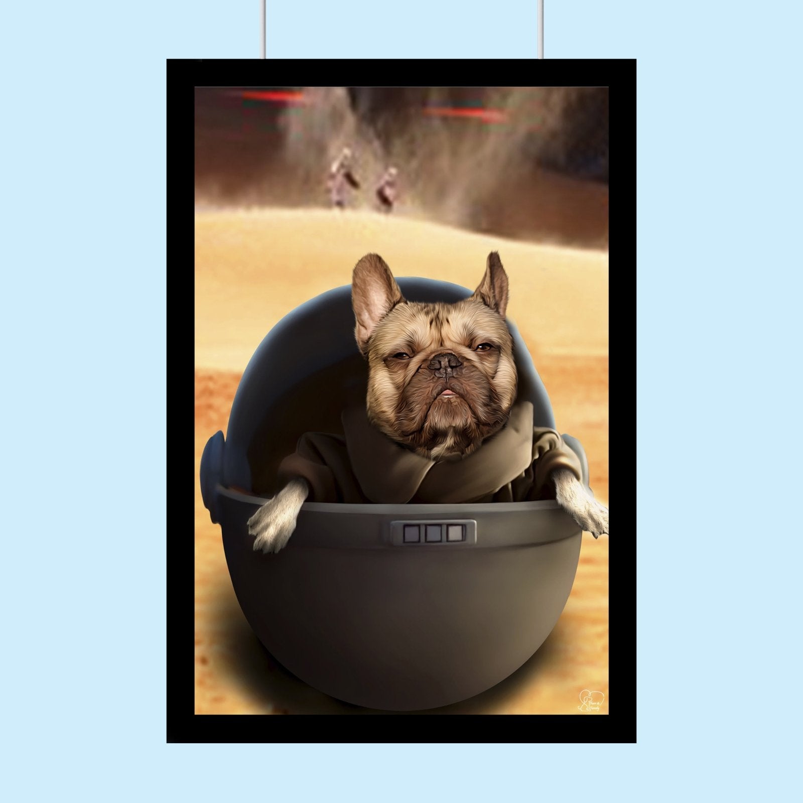 Baby Yoda Star Wars - Custom Pet Portrait - 1 Pet - Furr and Family