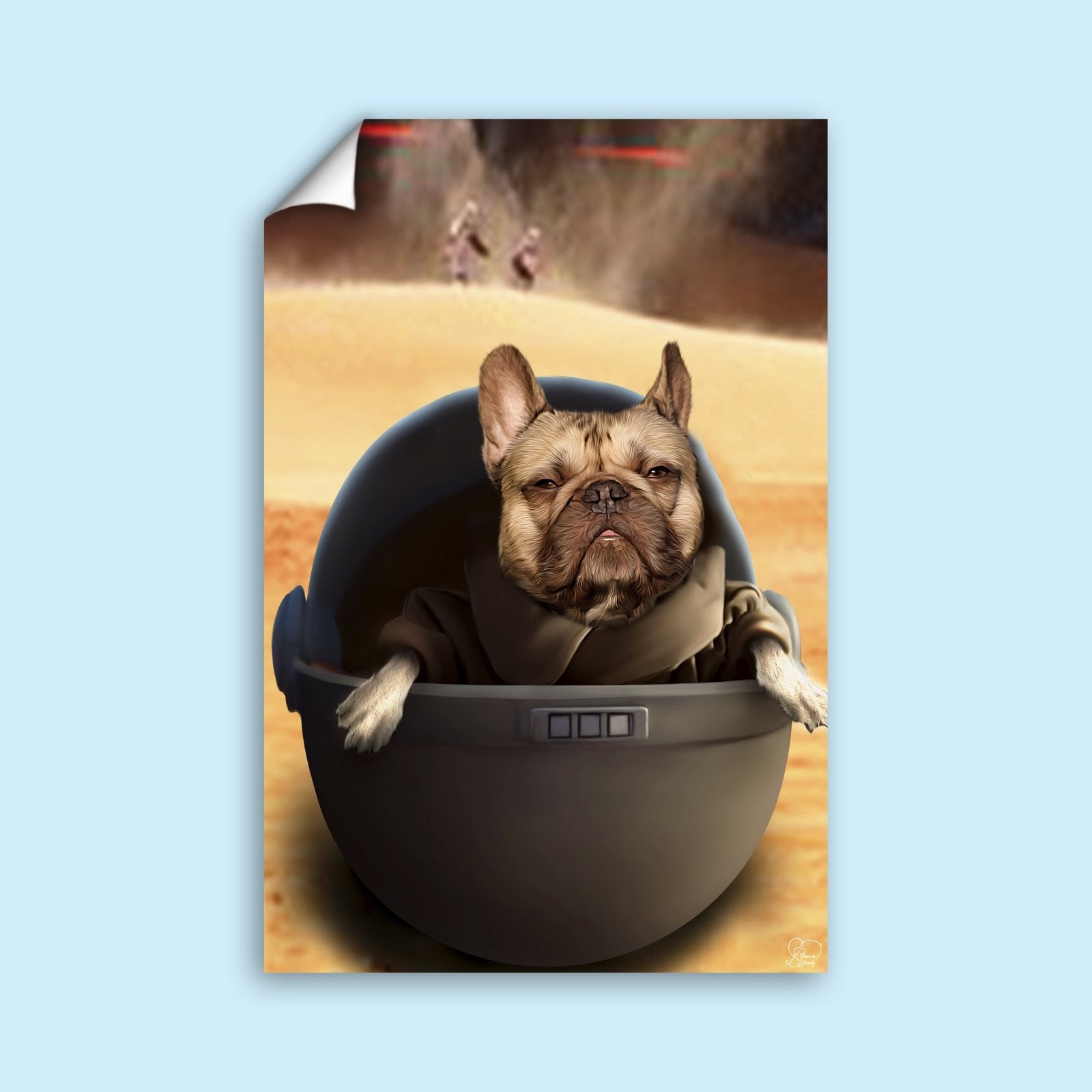 Baby Yoda Star Wars - Custom Pet Portrait - 1 Pet - Furr and Family