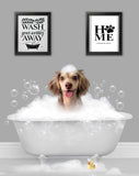 BathTub Bathroom Pet Portrait - 1 Pet - Furr and Family