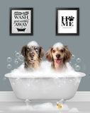 BathTub Bathroom Pet Portrait - 1 Pet - Furr and Family