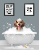 BathTub Bathroom Pet Portrait - 1 Pet - Furr and Family