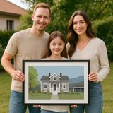 Custom House Portrait Modern art