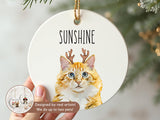 Christmas Pet Watercolor  Ornament a- Keepsake Christmas Ornament
