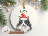 Christmas Pet Watercolor  Ornament a- Keepsake Christmas Ornament