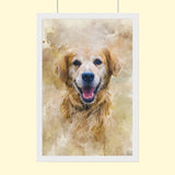 Classic Watercolor Pet Art - Custom Pet Portrait - 1 Pet - Furr and Family