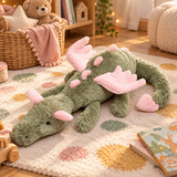 Jellycat Malachy Dragon - Exclusive Green/Pink Plush Toy with Dust Bag Uk