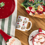 Custom Pet Mug Christmas Personalized Pet Face with a Christmas Hat Mug