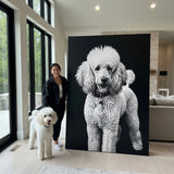 Custom Pet Portrait - Black & White Style