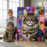 Custom Pet Portrait - Matisse Style