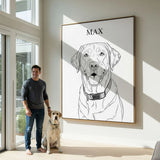 Custom Pet Portrait - Line Art Style