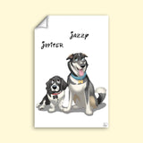 Disney Pet Art Style - Custom Pet Portrait - 1 Pet - Furr and Family