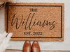 Personalized Doormat with Family Name – Custom Welcome Mat for Home Design 3