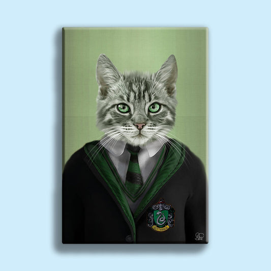 Harry Potter SLYTHERIN - Custom Pet Portrait - 1 Pet - Furr and Family