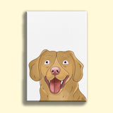 Watercolor Drawing Art - Custom Pet Portrait - 1 Pet - Furr and Family