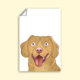 Watercolor Drawing Art - Custom Pet Portrait - 1 Pet - Furr and Family