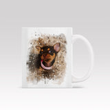 Watercolor Art Style - Custom Mug - 1 Pet - Furr and Family