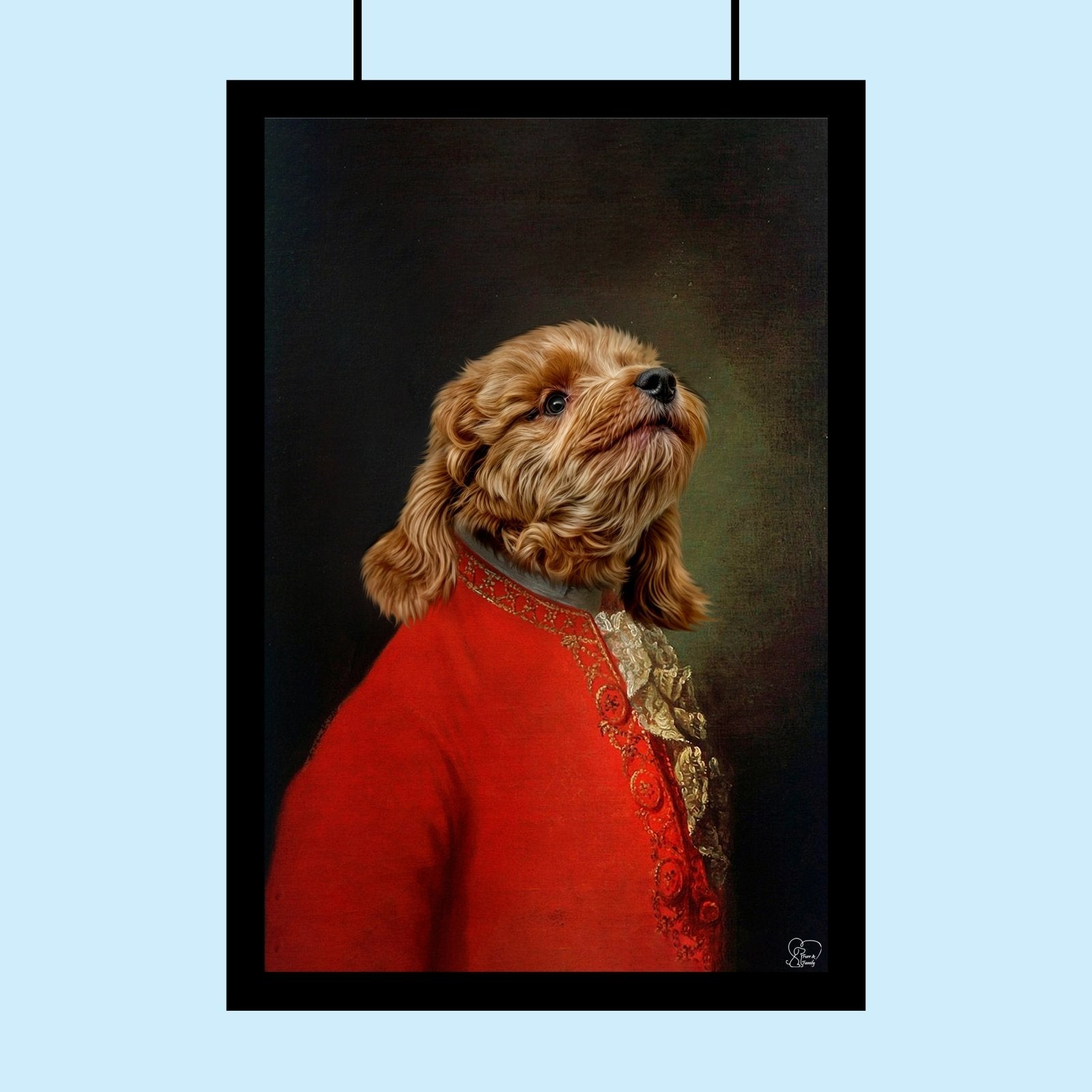 The Classical Virtuoso Custom Pet Portrait - 1 Pet - Furr and Family