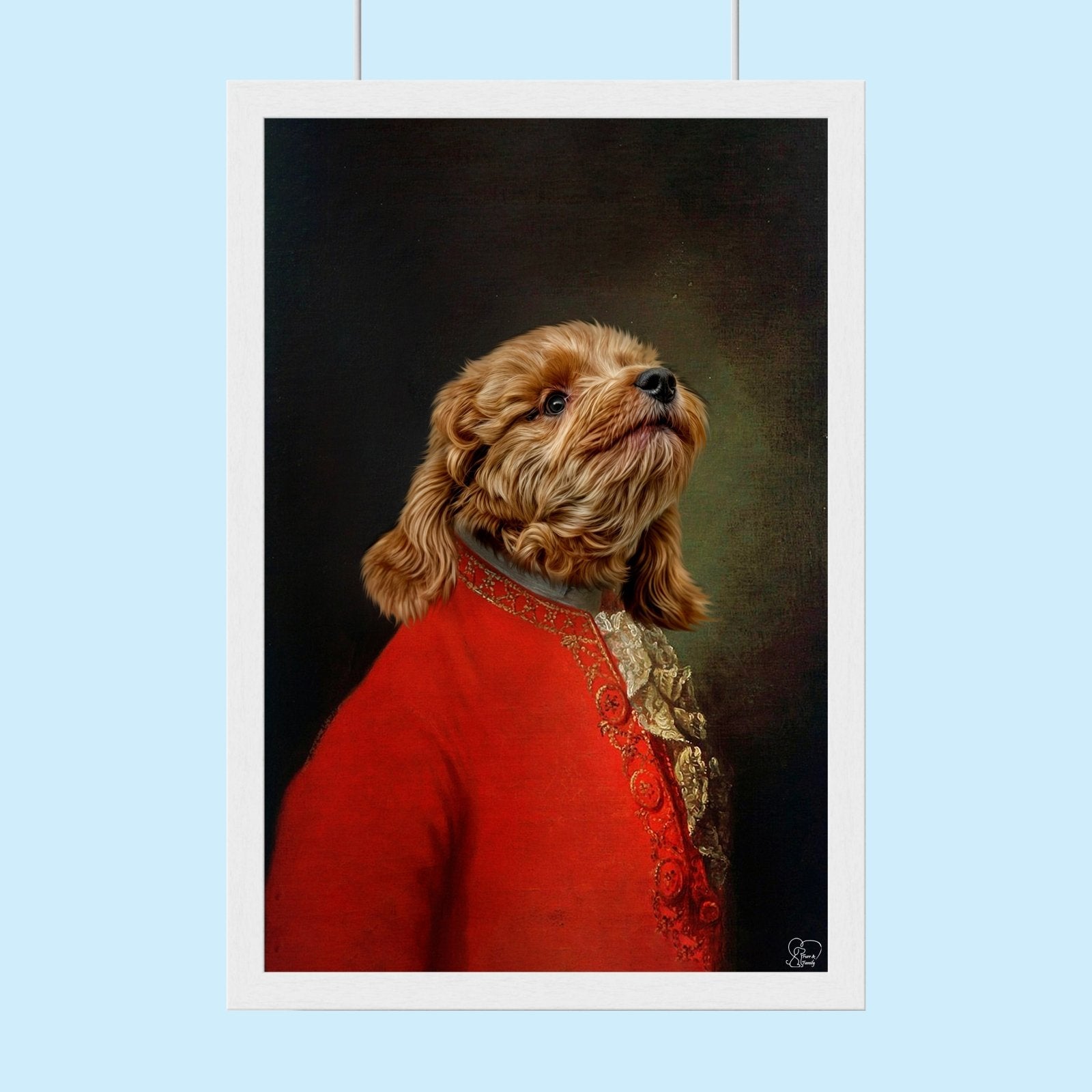 The Classical Virtuoso Custom Pet Portrait - 1 Pet - Furr and Family
