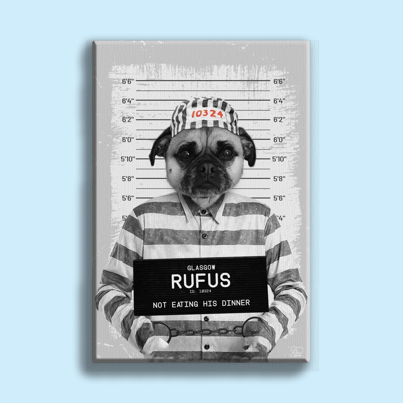 The Prisoner Pet - Custom Pet Portrait - 1 Pet - Furr and Family