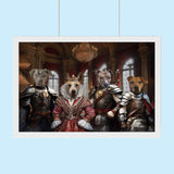 Royal Guardians – Multi - Pet Medieval Portrait - 2 Pets - Furr and Family
