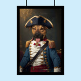 The Commander | Military Hero Custom Pet Portrait - 1 Pet - Furr and Family