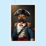 The Commander | Military Hero Custom Pet Portrait - 1 Pet - Furr and Family