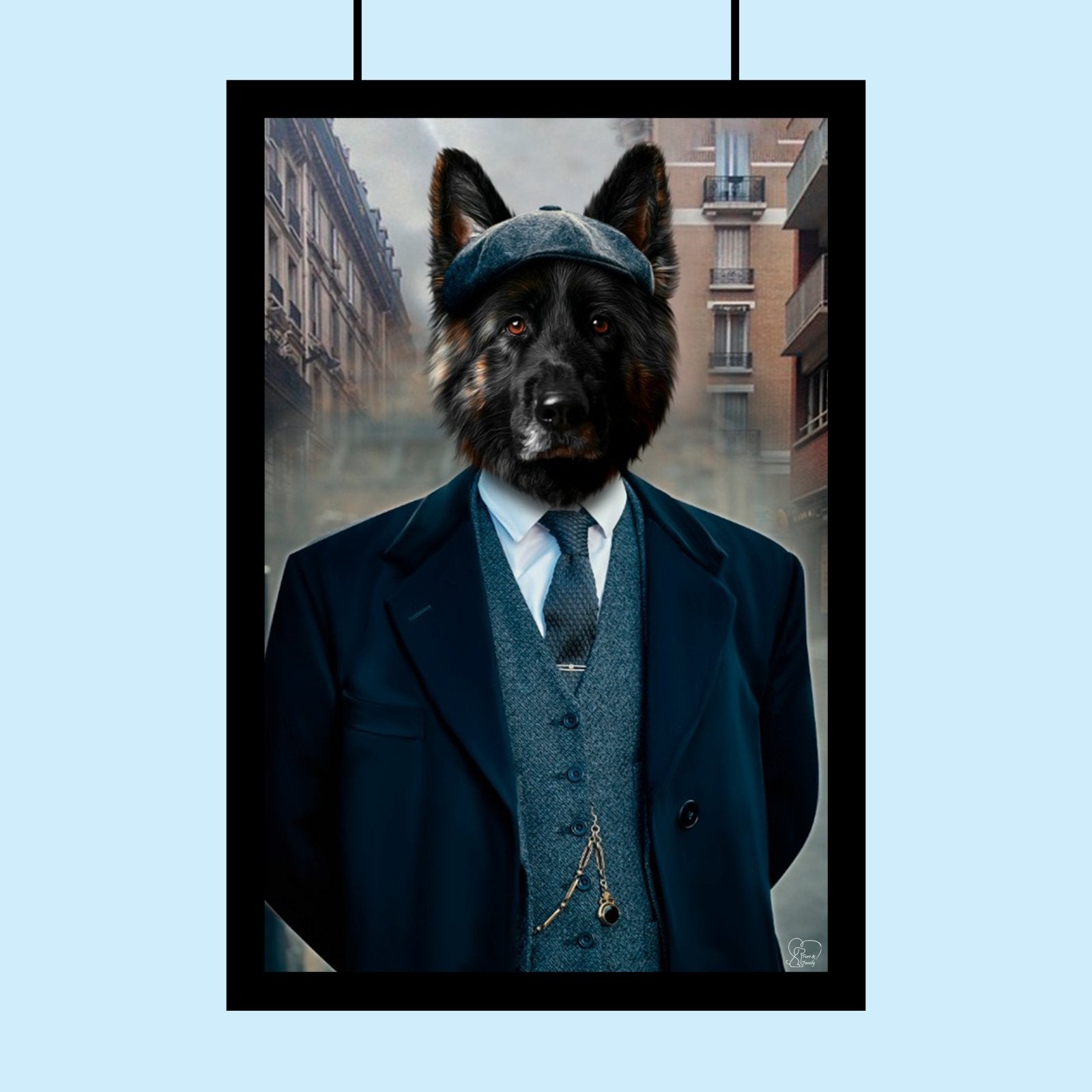 Thomas Shelby - Peaky Blinders - Custom Pet Portrait - 1 Pet - Furr and Family