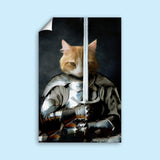 Pet Armed Warrior - Custom Pet Portrait - 1 Pet - Furr and Family