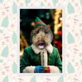 Mr Santa Claus – Christmas Santa Pet Portrait - 1 Pet - Furr and Family