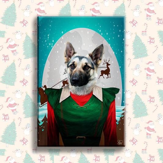Mr Santa Claus – Christmas Santa Pet Portrait - 1 Pet - Furr and Family