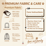 Custom Two-Pet Embroidered Sweatshirt – Gingham Heart and Bow