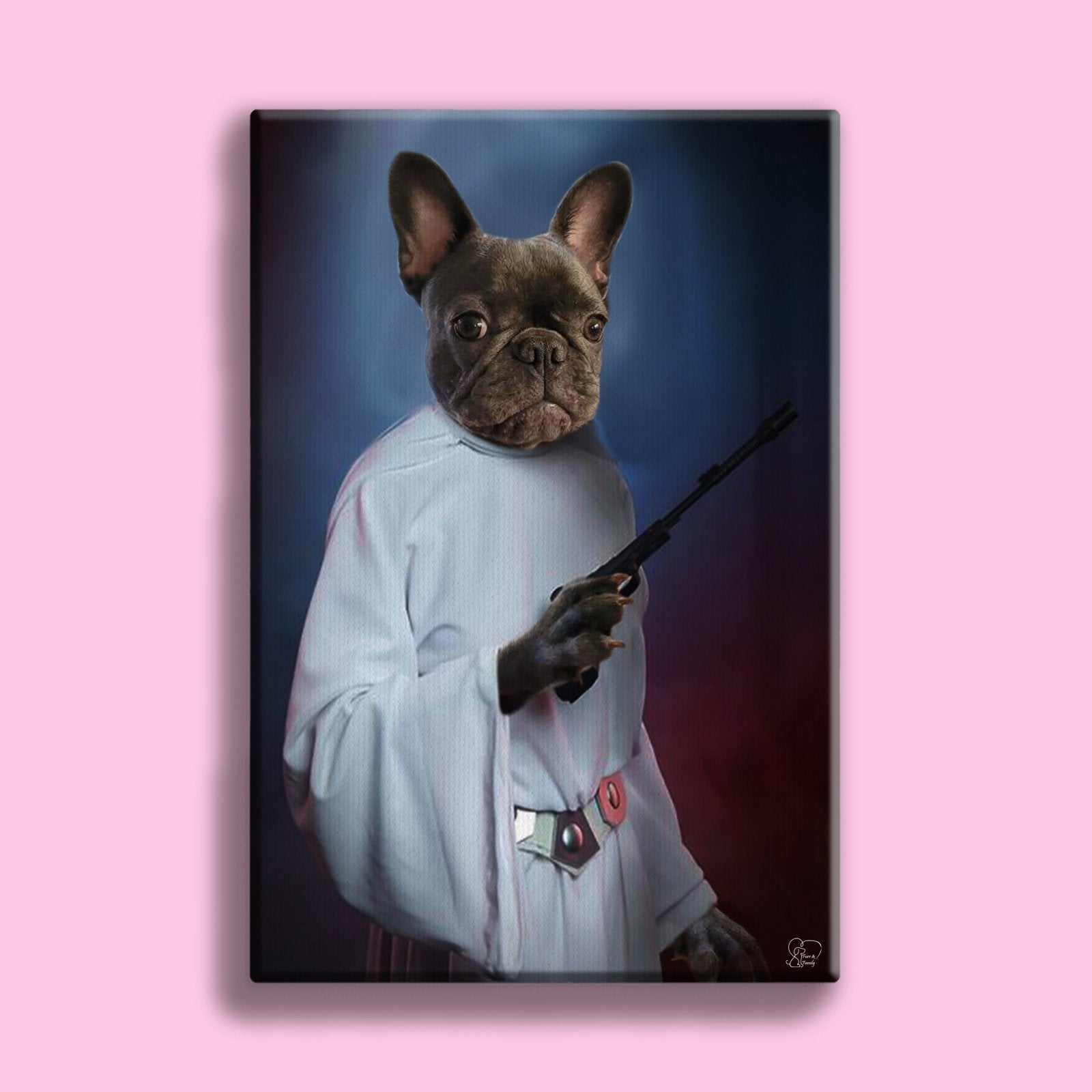 Princess Leia Star Wars - Custom Pet Portrait - 1 Pet - Furr and Family