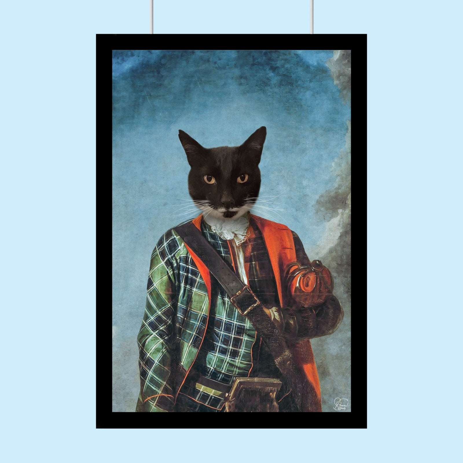 Scottish Pet Man - Custom Pet Portrait - 1 Pet - Furr and Family