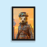 Steampunk Pet Portrait - Custom Pet Portrait - 1 Pet - Furr and Family