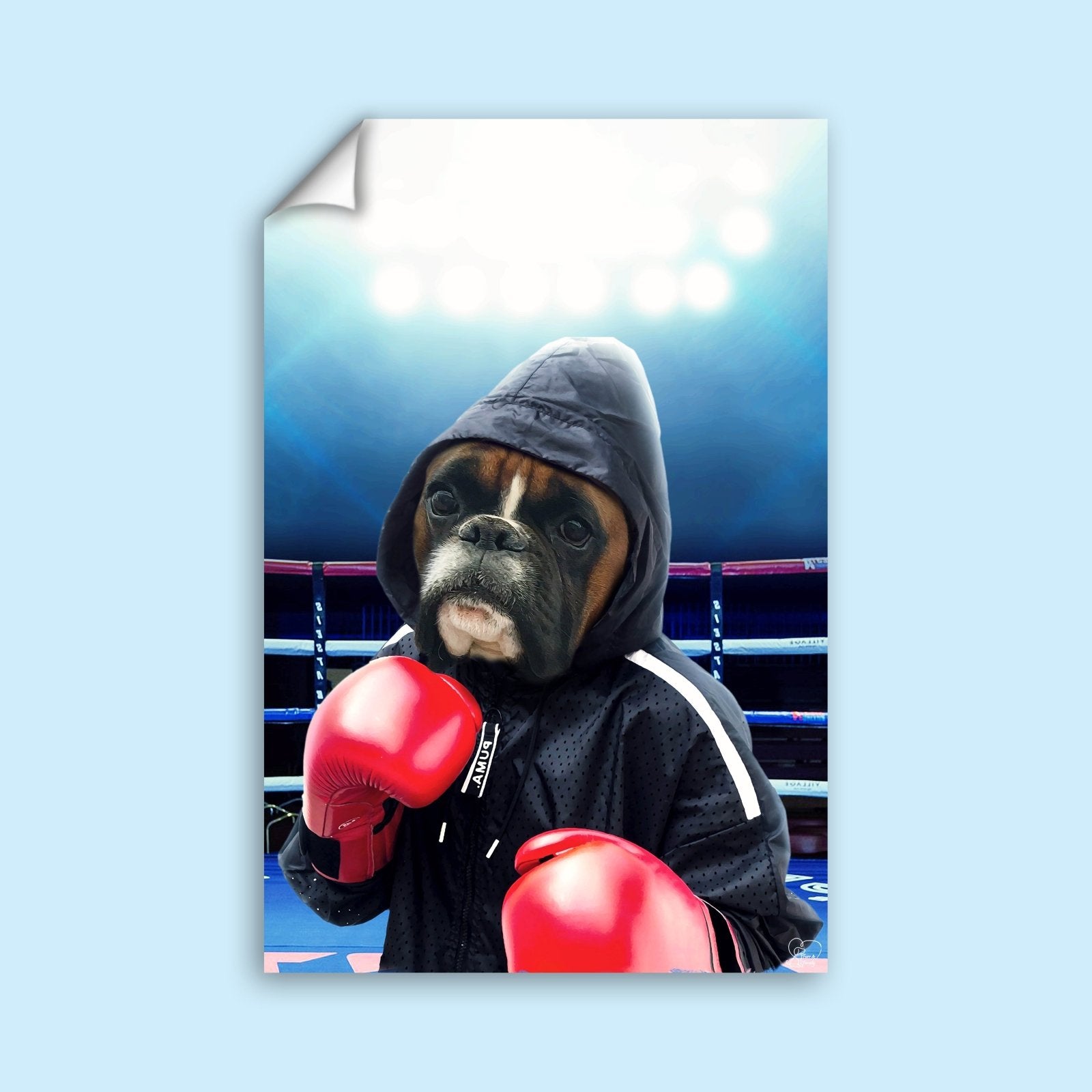 The Boxer Pet - Custom Pet Portrait - 1 Pet - Furr and Family