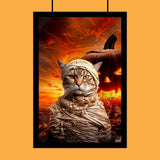 The Mummy Pet Halloween Portrait - Custom Pet Portrait - 1 Pet - Furr and Family