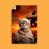 The Mummy Pet Halloween Portrait - Custom Pet Portrait - 1 Pet - Furr and Family