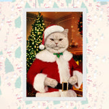 Holiday Spirit Pet Portrait – Santa Paws Edition - 1 Pet - Furr and Family