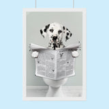 Bathroom Paw - Custom Pet Portrait - 1 Pet - Furr and Family