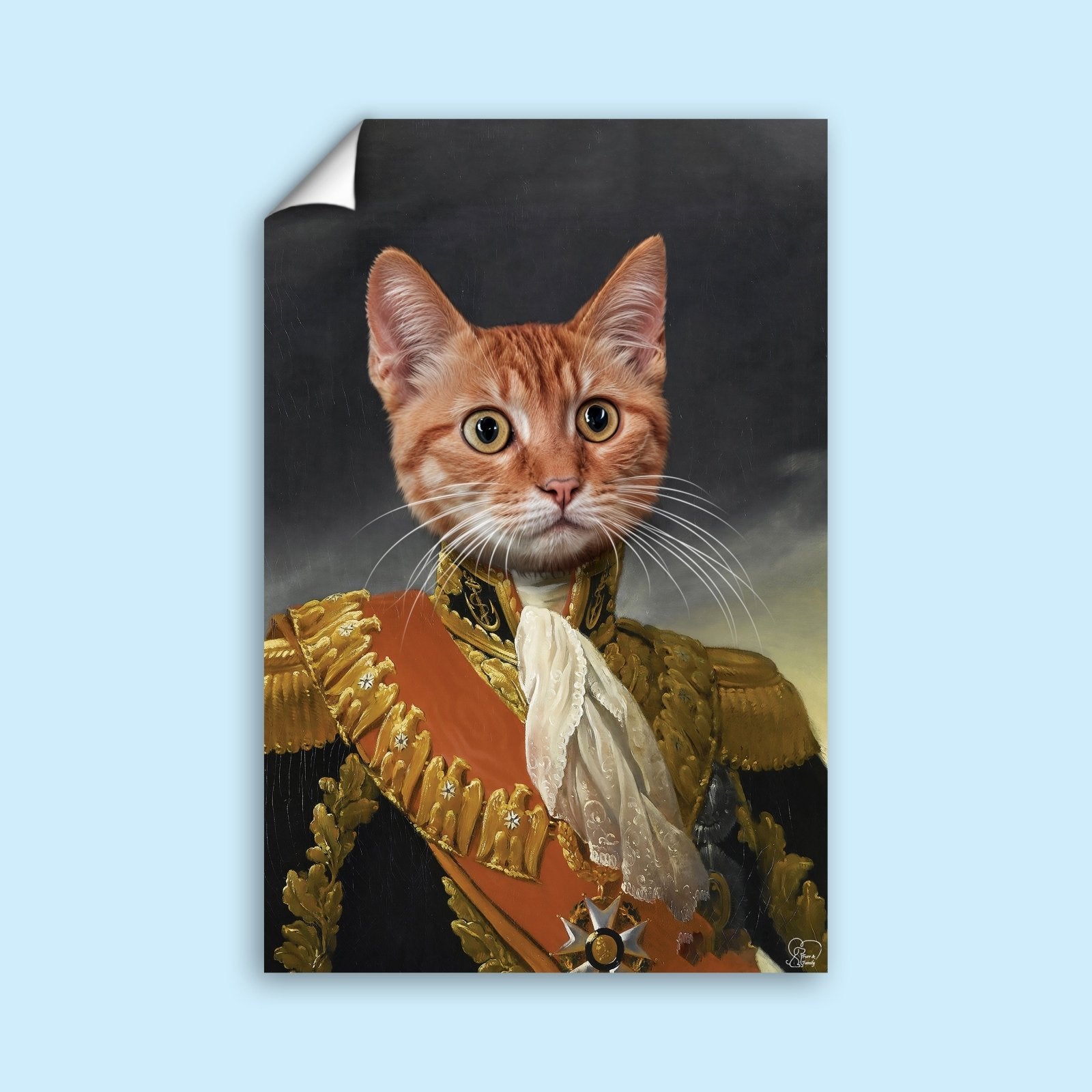 Royal Commander Pet - Custom Pet Portrait - 1 Pet - Furr and Family