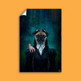 Wednesday Frankenstein Pet Portrait – Halloween Custom Pet Portrait - 1 Pet - Furr and Family